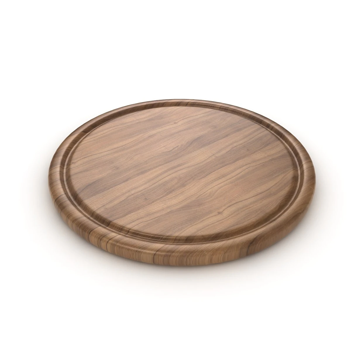 round chopping board 3D Model .c4d .max .obj .3ds .fbx .stl .blend 