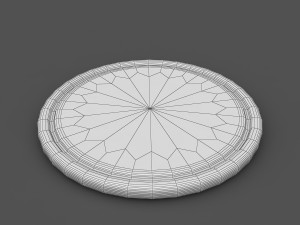 round chopping board Modèle 3D