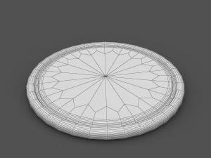 round chopping board 3D Model