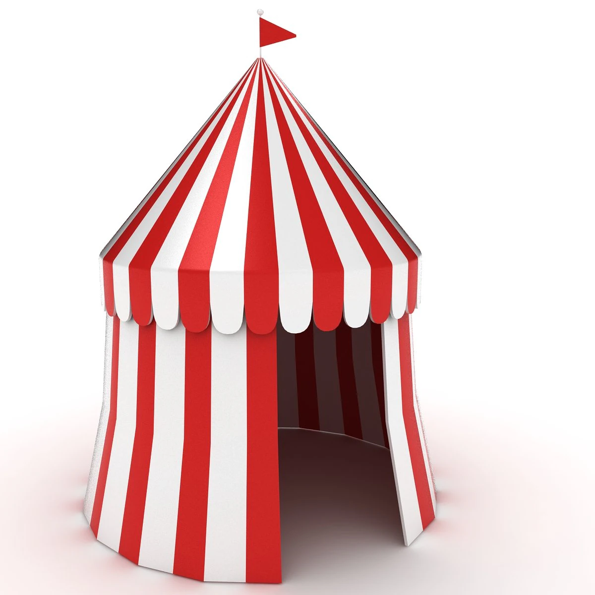 circus tent 3D Model .c4d .max .obj .3ds .fbx .stl .blend 