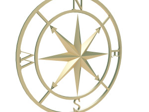 compass rose 3D Model