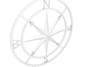 compass rose 3D मॉडल