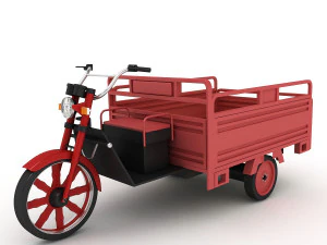 электрический трехколесный велосипед 3D Модель