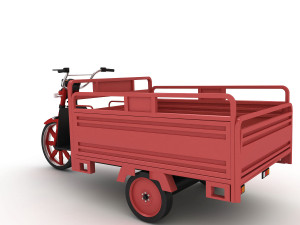 electric utility tricycle 3D मॉडल