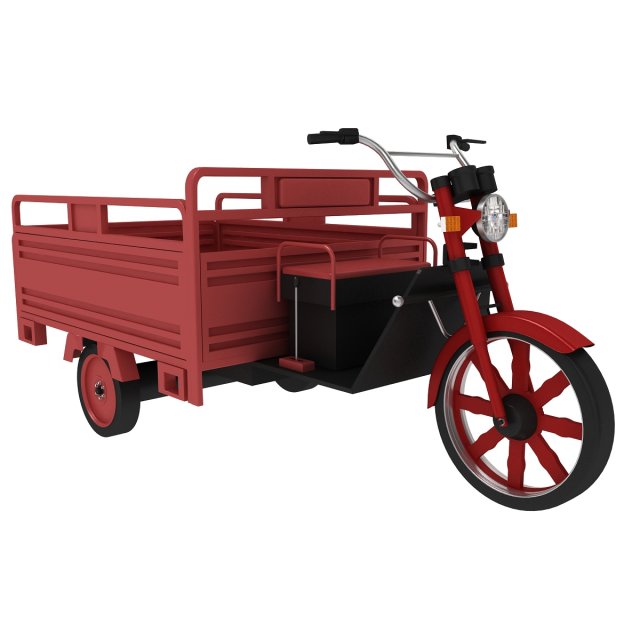 electric utility tricycle 3D in 3DExport