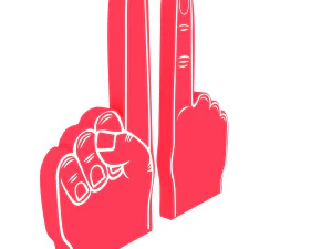 foam finger 3D Model