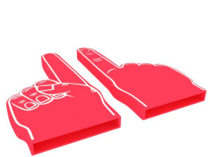 foam finger 3D Model