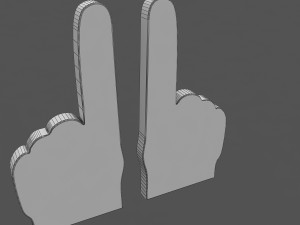 foam finger 3D Модель