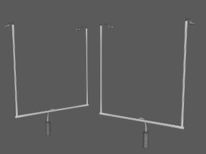 football uprights 3D मॉडल