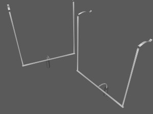 football uprights 3D मॉडल