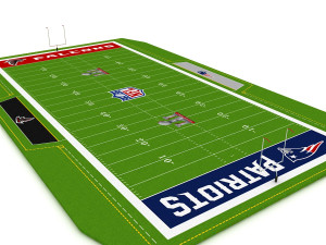 football field american Modèle 3D