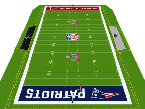football field american Modèle 3D