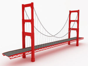 golden gate bridge 3D Model