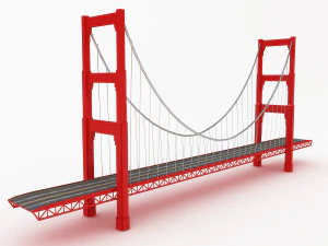 golden gate bridge 3D Model