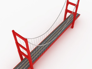 golden gate bridge 3D Model