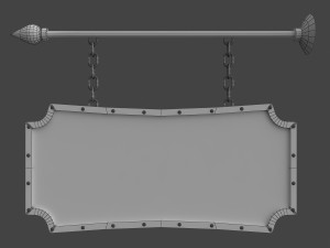 hanging sign 3Dモデル