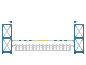 horse jump obstacle 3D Model