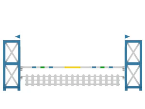 horse jump obstacle 3D Model