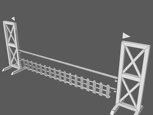 horse jump obstacle 3D Model