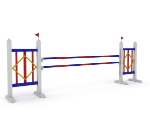 horse jumping obstacles 3D Model