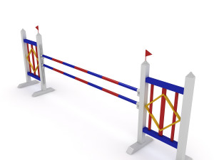 horse jumping obstacles 3D-Modell