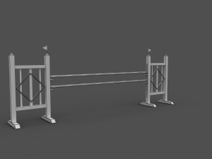 horse jumping obstacles 3D-Modell