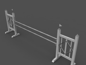horse jumping obstacles 3D-Modell