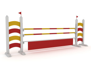 horse jumping obstacles Modello 3D
