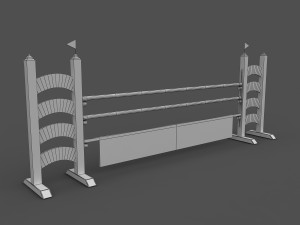 horse jumping obstacles Modelo 3D