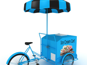 ice cream cart 3D Model