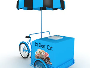 ice cream cart 3D Model