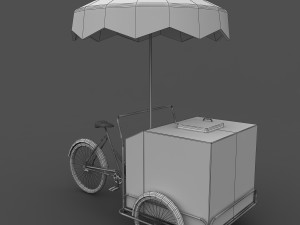 ice cream cart 3D Model