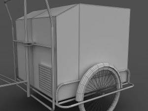 ice cream cart 3D Model