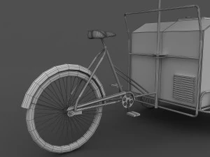 ice cream cart 3D Model