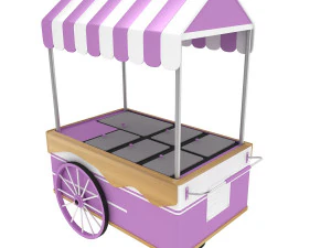 ice cream cart 3D Model