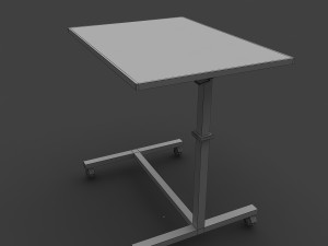 medical over bed table Modèle 3D