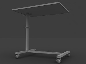 medical over bed table Modèle 3D