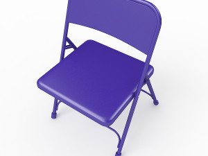 metal folding chair Modelo 3D