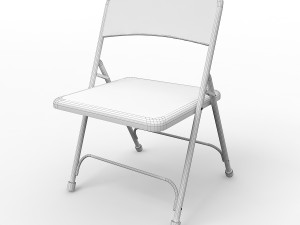 metal folding chair Modelo 3D