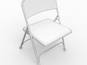 metal folding chair Modelo 3D