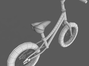 mini childrens balance bike Model 3D