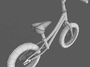 mini childrens balance bike 3D Model