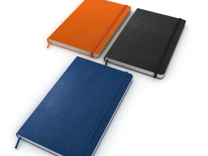 Moleskine notitieboekje 3D Model