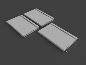 moleskine notebook 3D Model