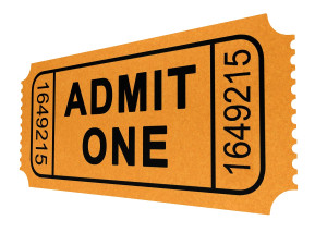 movie ticket 3D मॉडल