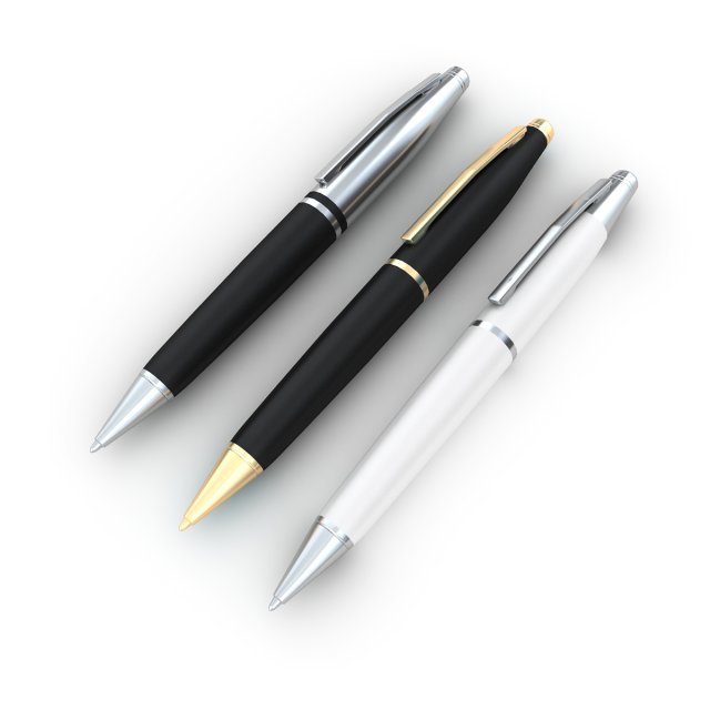 pen 3Dモデル .c4d .max .obj .3ds .fbx .stl .blend 