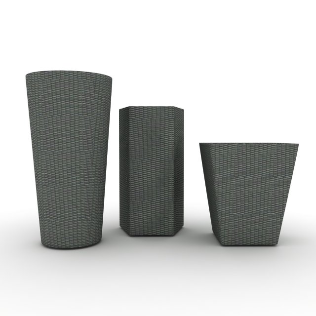 plant pots Modello 3D .c4d .max .obj .3ds .fbx .stl .blend 