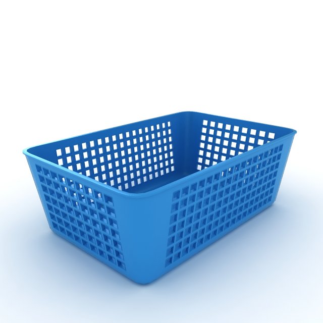 plastic baskets Model 3D .c4d .max .obj .3ds .fbx .stl .blend 
