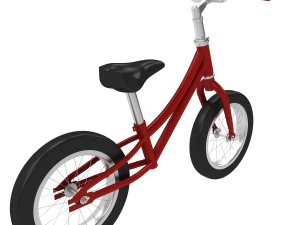 mini childrens balance bike 3D Model