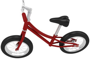 mini childrens balance bike 3D Model